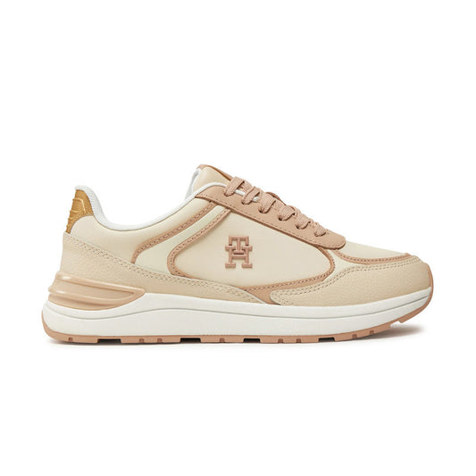 Tommy Casual Fashion Runner Lthr Beige FW0FW08325-TRY