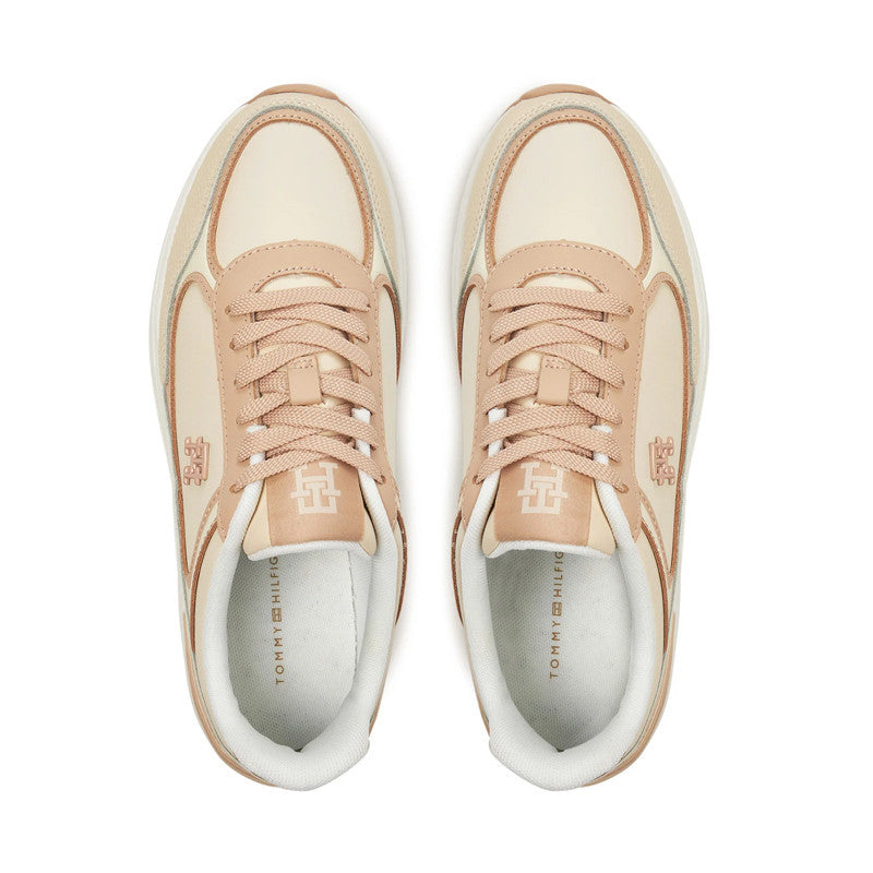Tommy Casual Fashion Runner Lthr Beige FW0FW08325-TRY