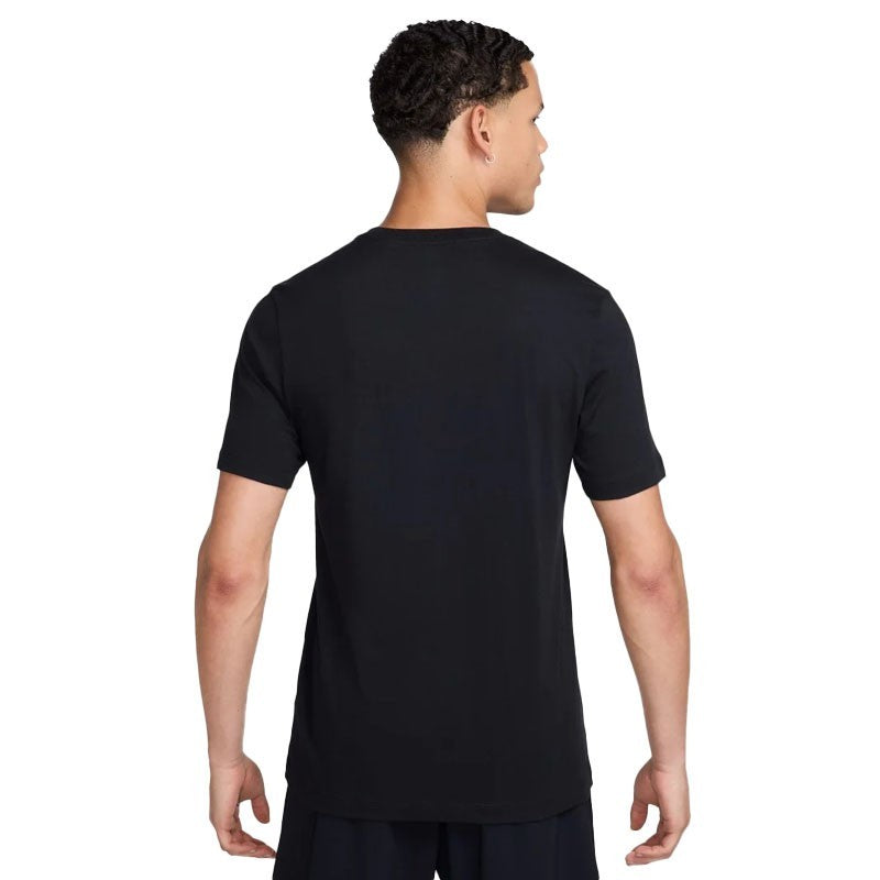 T-shirt Nike Homme Noir "JUST DO IT." Lettrage Jaune Gris Dynamique Coton HJ0554-010