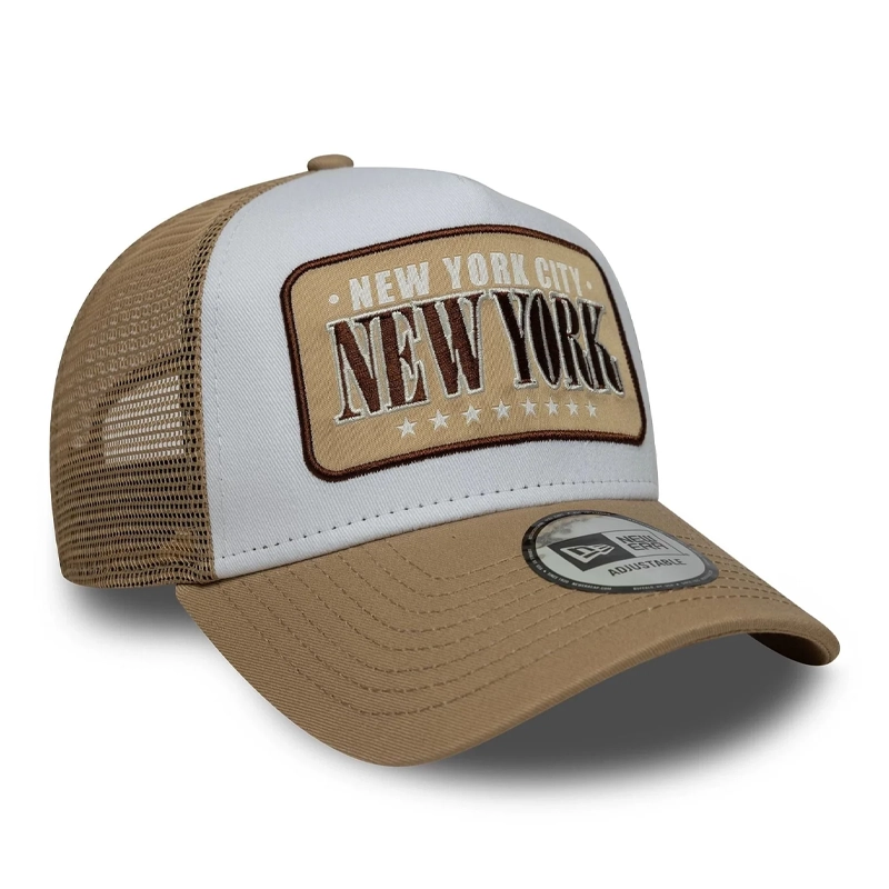 New Era 9FORTY A-Frame Trucker Casquette Beige 60771861