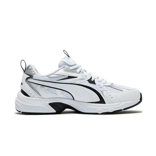 Baskets Puma Milenio Tech Y2K Rétro Blanches Argentées Confort IMEVA
