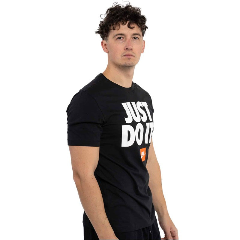 T-shirt Nike Just Do It Homme Noir en Coton Doux DZ2989-010