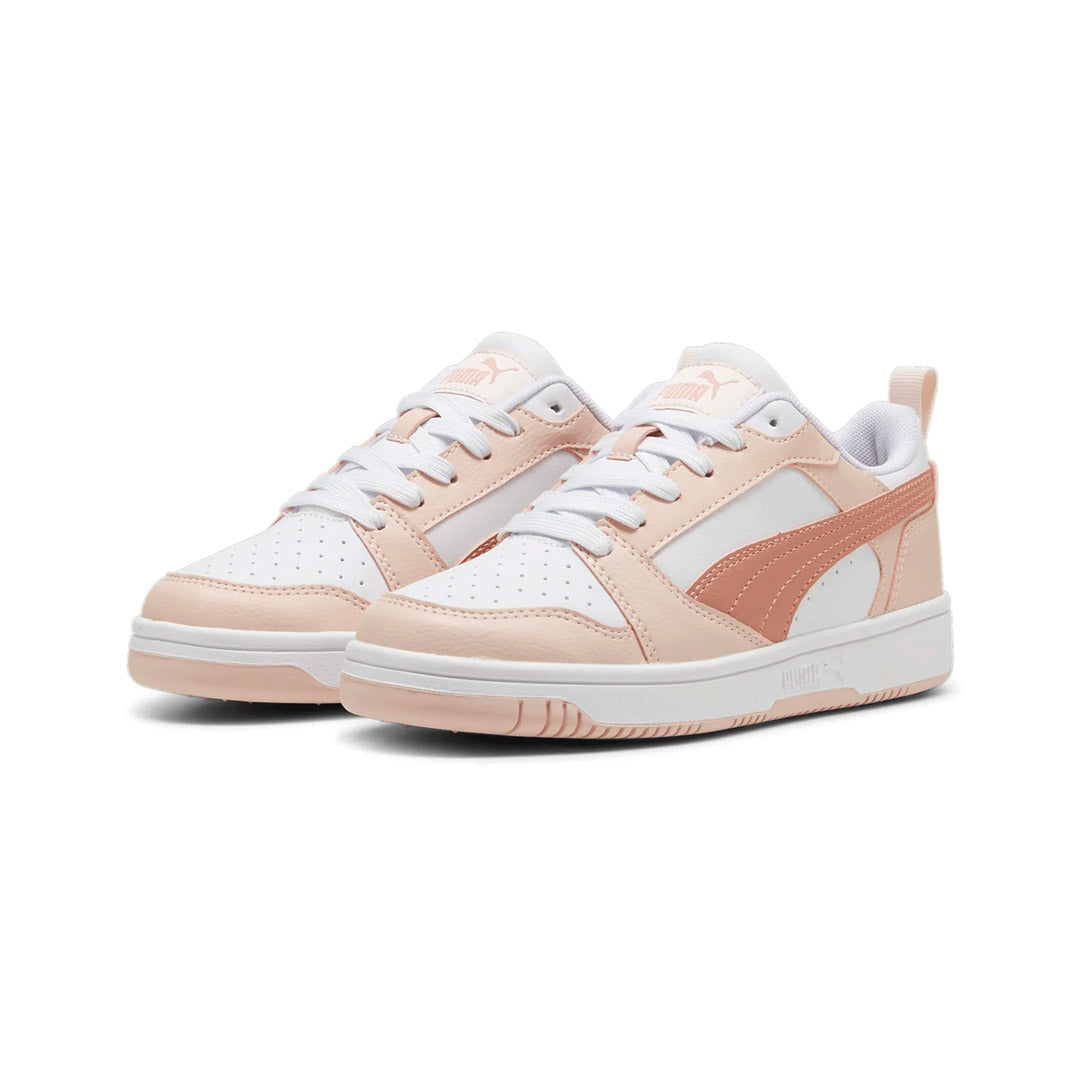 PUMA REBOUND V6 LO JR Baskets Blanches Femme, 393833-17