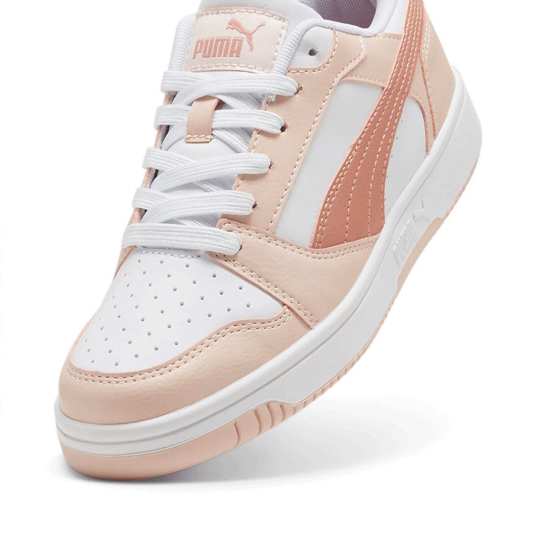 PUMA REBOUND V6 LO JR Baskets Blanches Femme, 393833-17