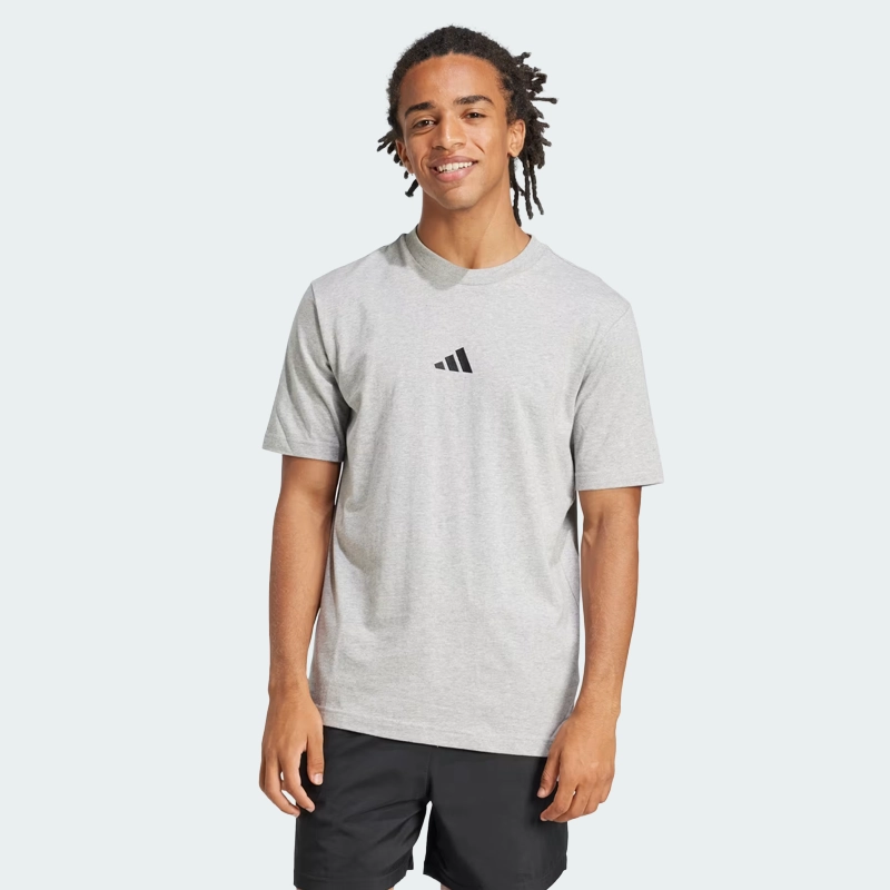 T-shirt Adidas Ess Petit Logo Gris JF1091