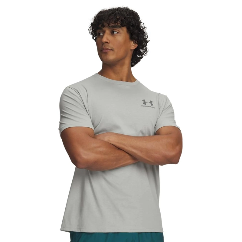 Under Armour Sportstyle LC T-shirt Charged Cotton Gris Clair 1326799-069