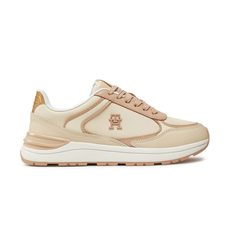 Tommy Casual Fashion Runner Lthr Beige FW0FW08325-TRY