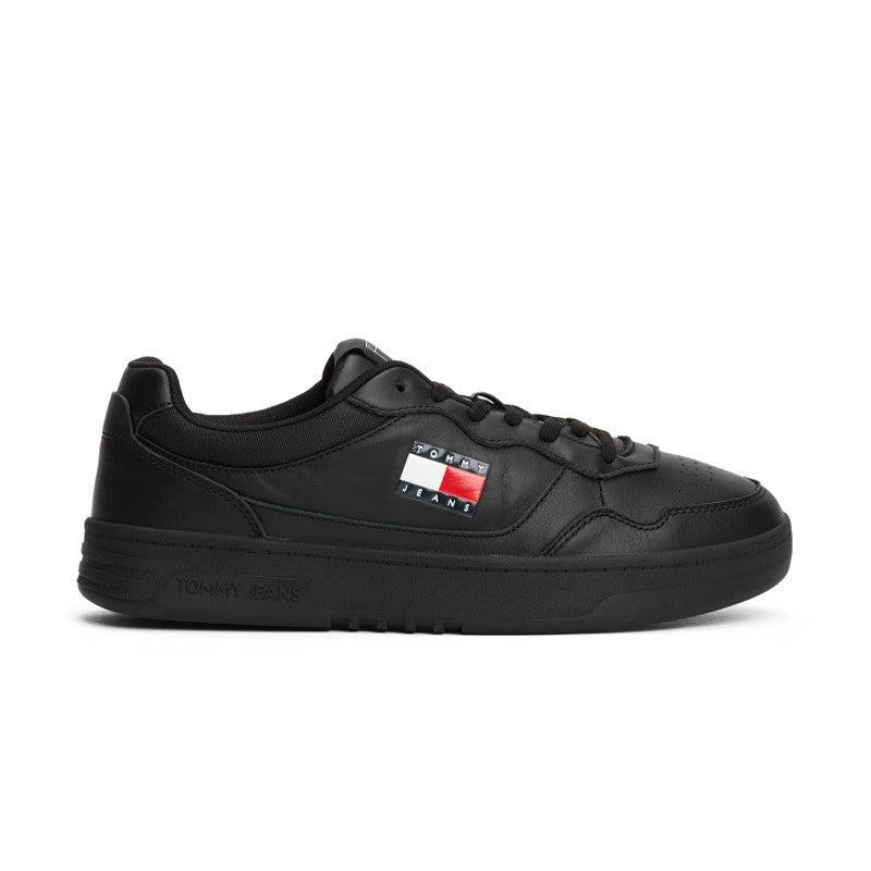 Tommy Jeans Cupsole Leather Ess Noir EM0EM01443-BDS