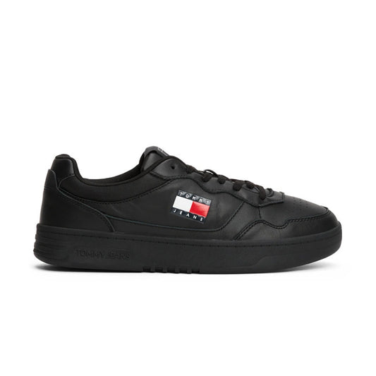 Tommy Jeans Cupsole Leather Ess Noir EM0EM01443-BDS