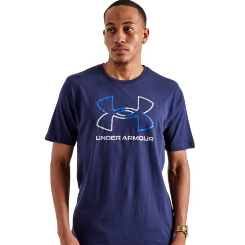 T-shirt Homme Under Armour Coton Bleu Manches 1382915-410