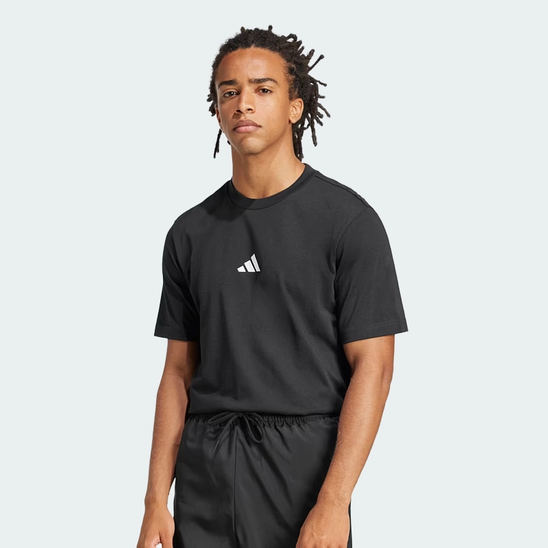 T-shirt adidas Ess Petit Logo Noir JE9024