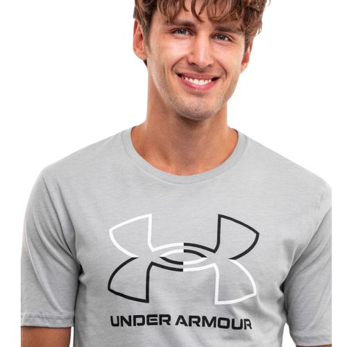 Tee-shirt Homme Coton Gris Under Armour Confortable 1382915-011