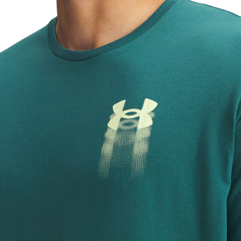 Under Armour Blur Logo Homme T-Shirt Vert Starlight 6009245-338