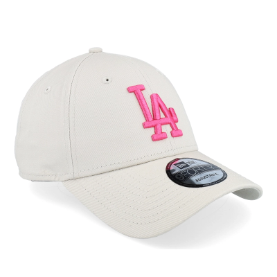 New Era 9FORTY Los Angeles Dodgers Cap Beige Pink Logo 60503375