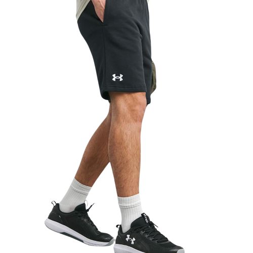 Short Homme Noir Under Armour Rival Fleece 1379779-001