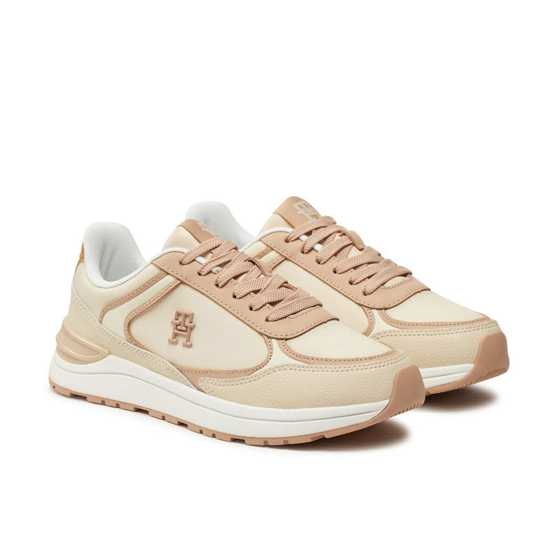 Tommy Casual Fashion Runner Lthr Beige FW0FW08325-TRY