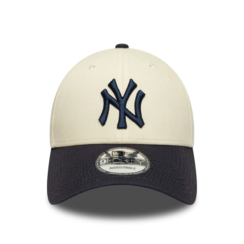 New Era 9FORTY NY Yankees Casquette Colour Block Crème 60595215