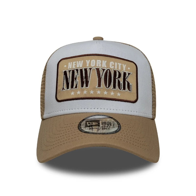 New Era 9FORTY A-Frame Trucker Casquette  Beige 60771861