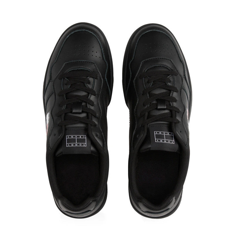 Tommy Jeans Cupsole Leather Ess Noir EM0EM01443-BDS