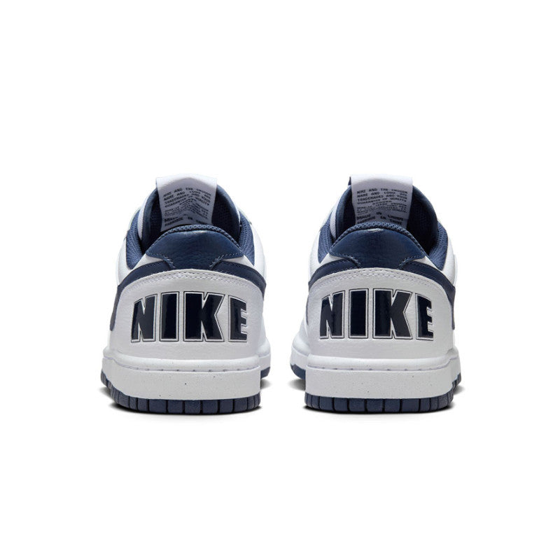 Nike Big Low Homme Chaussures Basketball Rétro Blanc Swoosh 355152-140