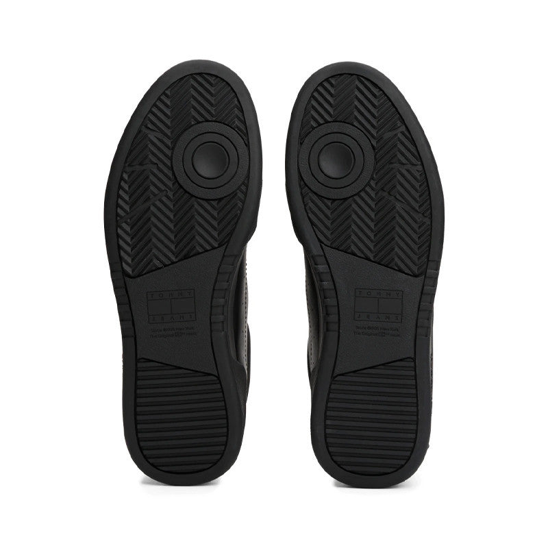 Tommy Jeans Cupsole Leather Ess Noir EM0EM01443-BDS