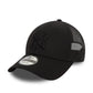 New Era 9FORTY Yankees Casquette, Trucker Noire Réglable