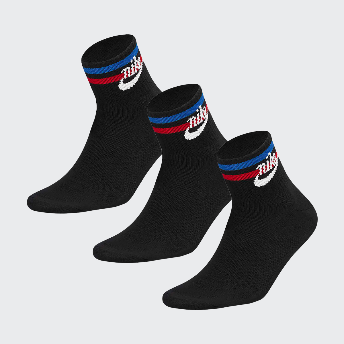 Chaussettes Nike Unisexes Noires Confort Essentiel Quotidien – Douces, Respirantes et Polyvalentes