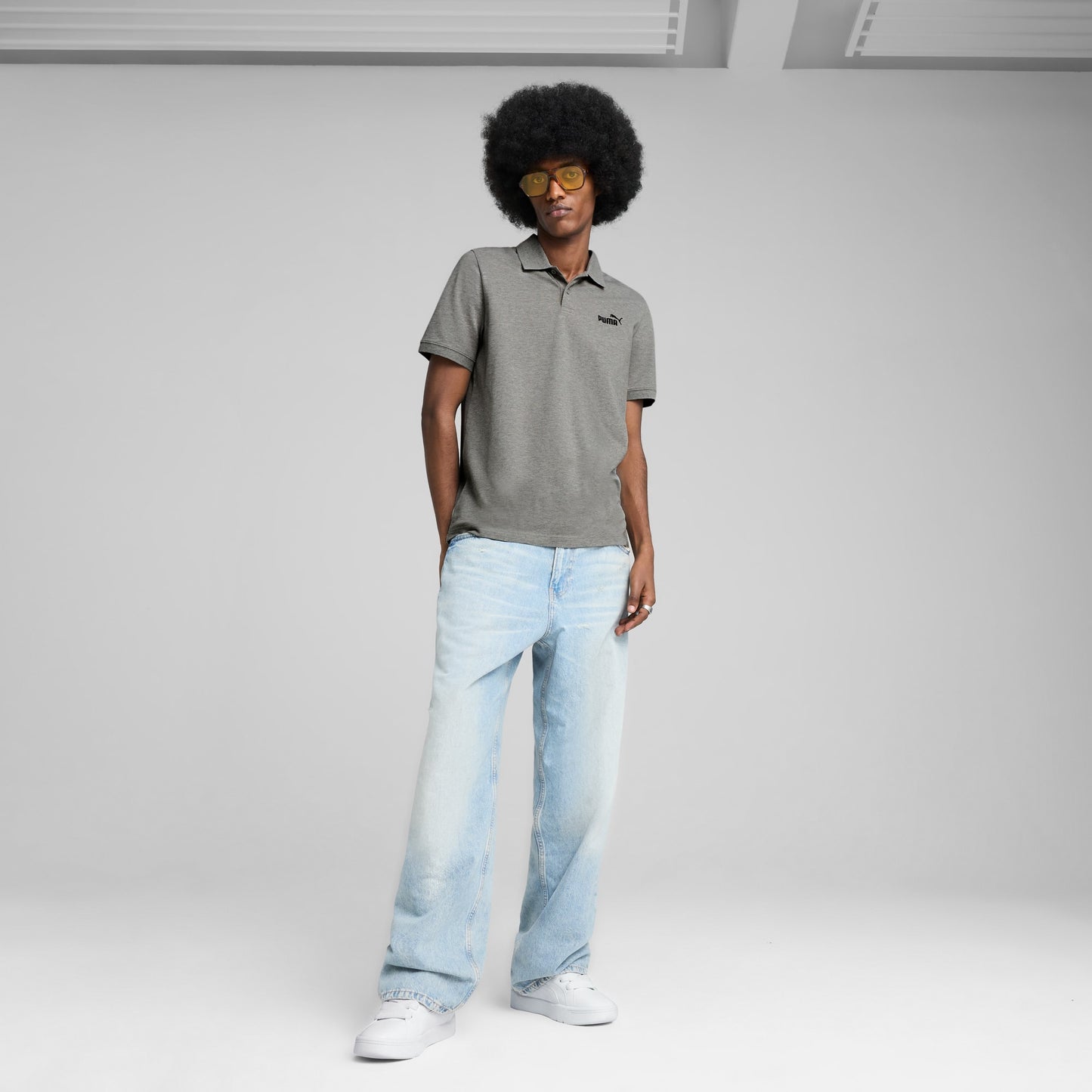 Polo PUMA Essentials No. 1 Logo Pique pour Homme