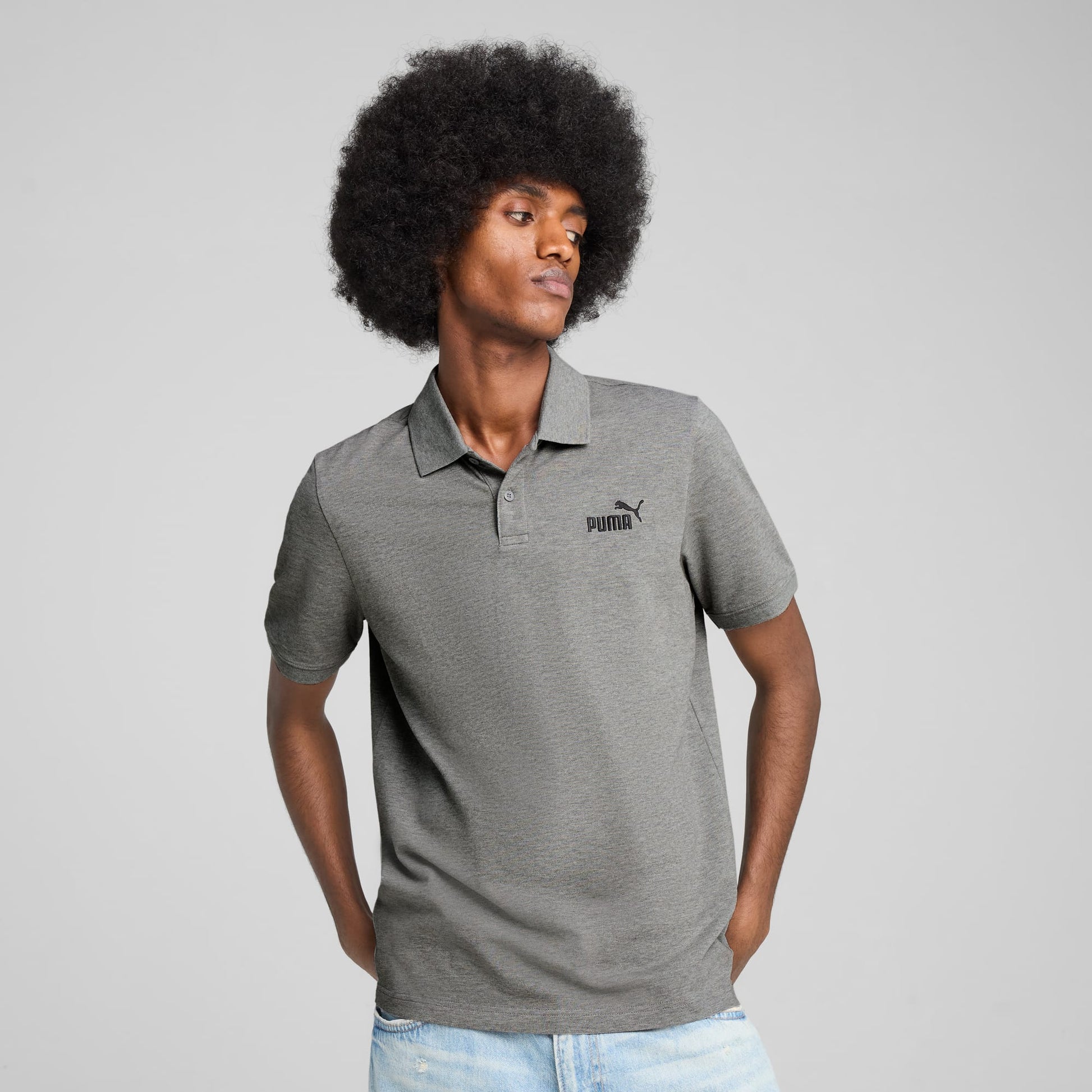 Polo PUMA Essentials No. 1 Logo Pique pour Homme