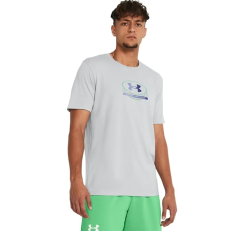 T-shirt Homme Gris Under Armour Coton Confortable 1373987-011