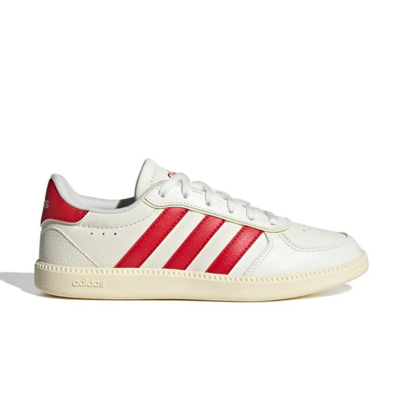 Baskets Adidas Breaknet Sleek Femme: Élégance Tennis Rétro Blanc Cassé Rouge