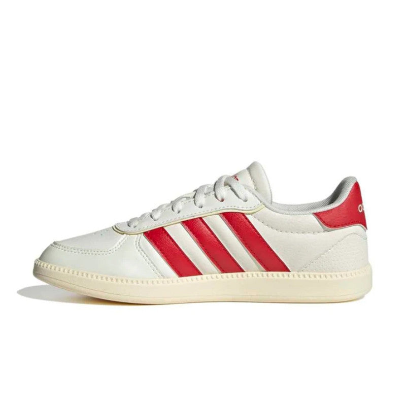 Baskets Adidas Breaknet Sleek Femme: Élégance Tennis Rétro Blanc Cassé Rouge
