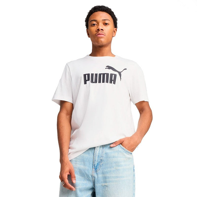 T-shirt Homme PUMA ESS Logo Blanc 586666-02
