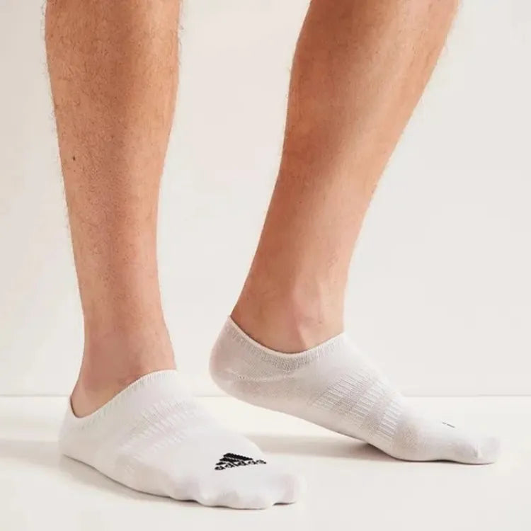 Chaussettes Adidas Unisex Blanches Confort Optimal, Pack 3 Paires, Anti-Transpirantes, HT3463