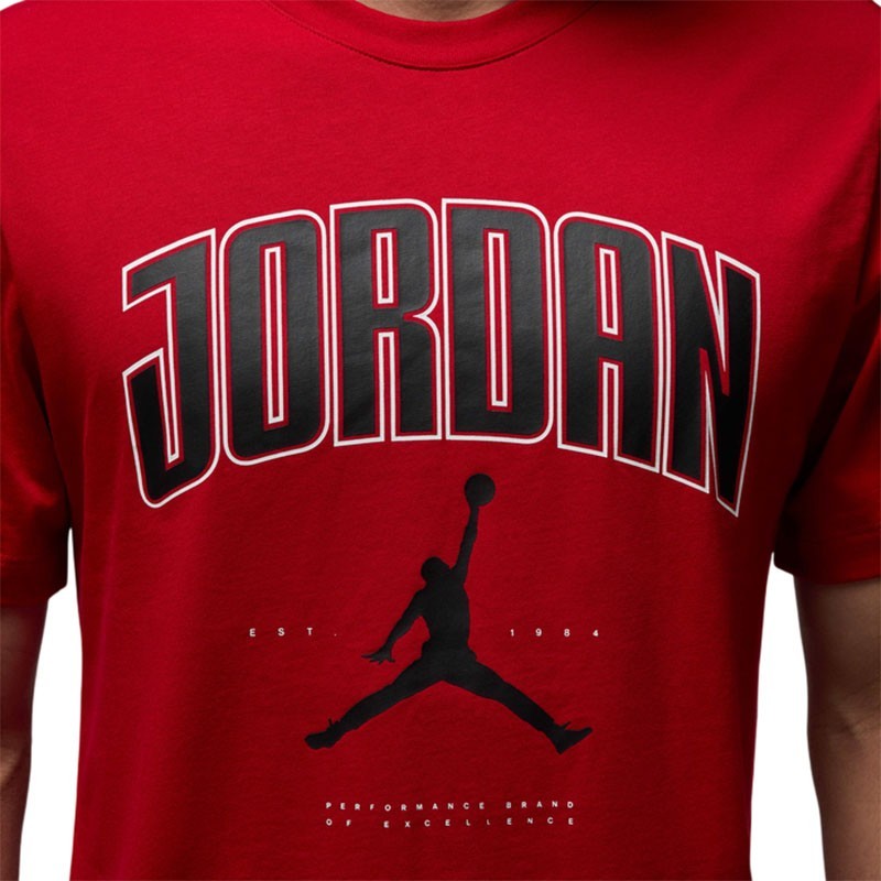 T-shirt Jordan Jumpman Rouge Coton Respirant Style HQ0009-687