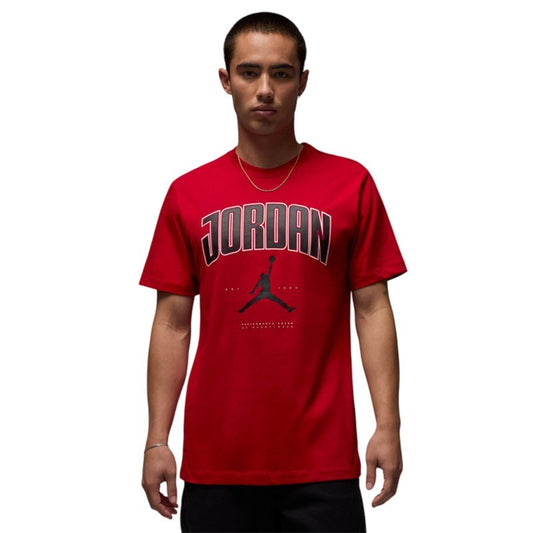 T-shirt Jordan Jumpman Rouge Coton Respirant Style HQ0009-687