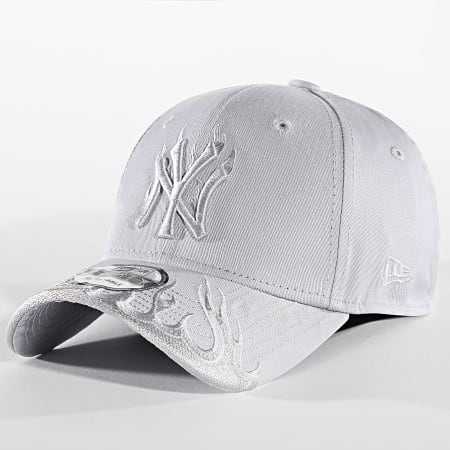 Casquette New Era 9FORTY Yankees New York Grise Ajustable Broderie Élégante