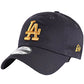 New Era 9 Twenty Los Angeles Dodgers Baseball Cap Navy Blue Gold