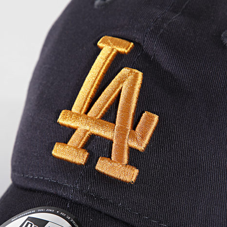 New Era 9 Twenty Los Angeles Dodgers Baseball Cap Navy Blue Gold