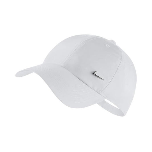 Casquette Nike Unisexe Adulte Blanche Élégante Logo Argenté Confortable Ajustable Sportive