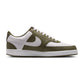 Baskets Nike Court Vision Low Homme Rétro Élégantes Confortables Vert Olive Blanc