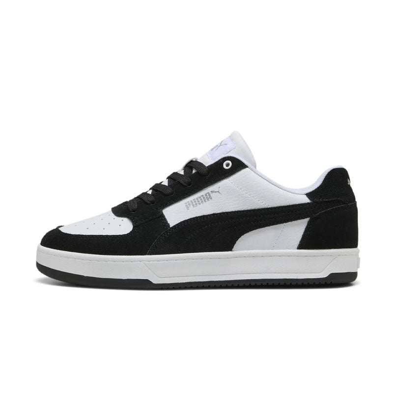 Baskets Puma Caven 2.0 Mono Homme Rétro Classique Confort SOFTFOAM+ Noir Blanc