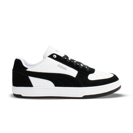 Baskets Puma Caven 2.0 Mono Homme Rétro Classique Confort SOFTFOAM+ Noir Blanc