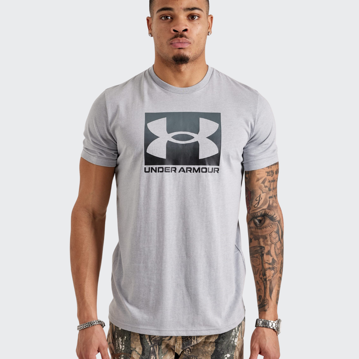 T-shirt Sport Homme Gris Under Armour UA Boxed, Confort et Style Quotidien