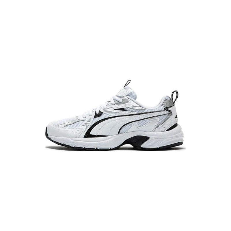 Baskets Puma Milenio Tech Y2K Rétro Blanches Argentées Confort IMEVA