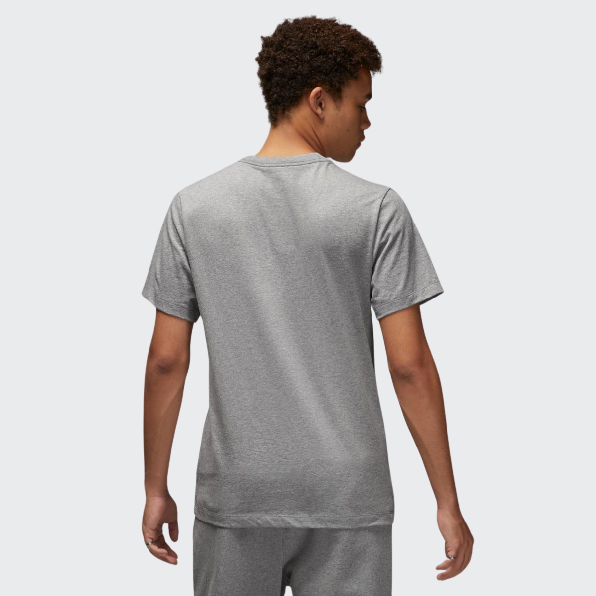 T-shirt Homme Nike Jordan Graphic SS Crew Gris Confort Élégant Sportif Décontracté