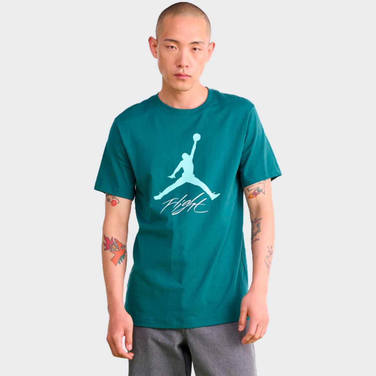 T-Shirt Homme Nike Jumpman Flight HBR Vert: Style Basket Confortable et Tendance