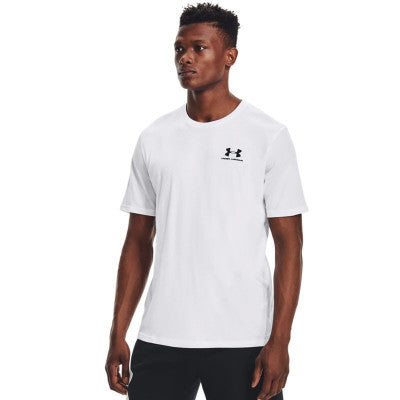 Under Armour Sportstyle Left Chest T-Shirt Homme Blanc 1326799-100